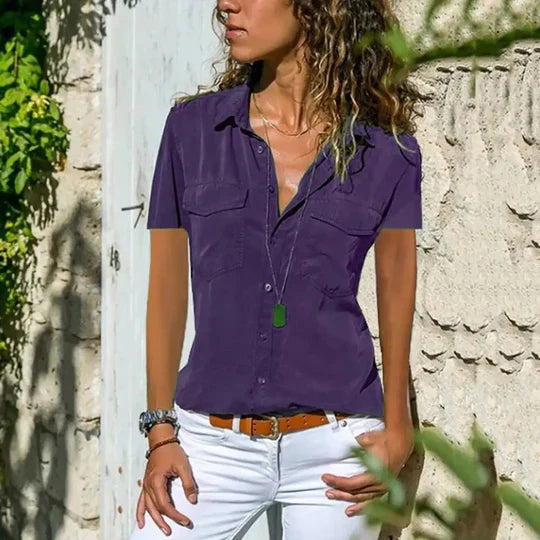 Ivy Manhattan | Classic Button-Down Collar Blouse