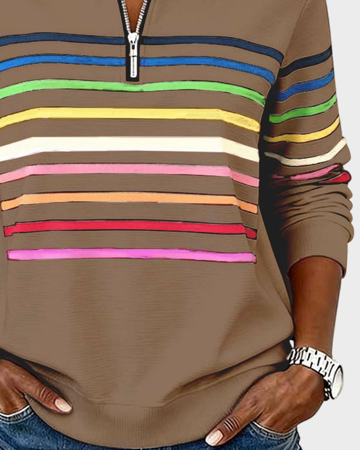 Ivy Manhattan | Striped Hoodie