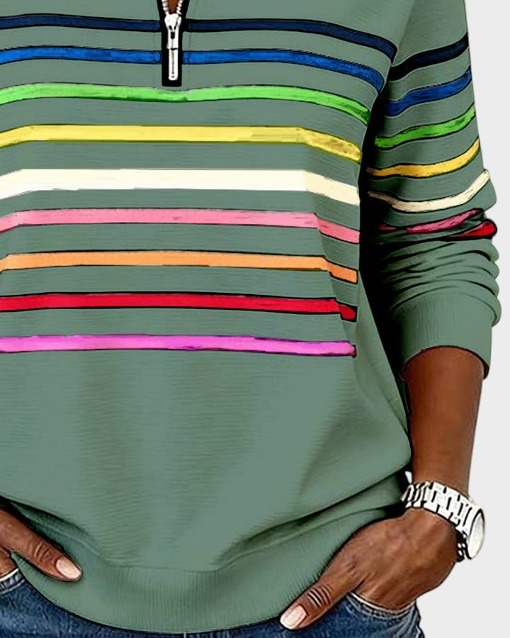 Ivy Manhattan | Striped Hoodie