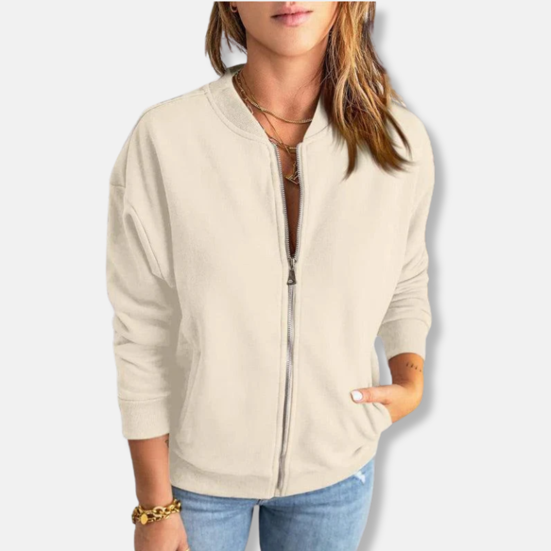 Ivy Manhattan | Relaxed Ribbed Zip Jacket