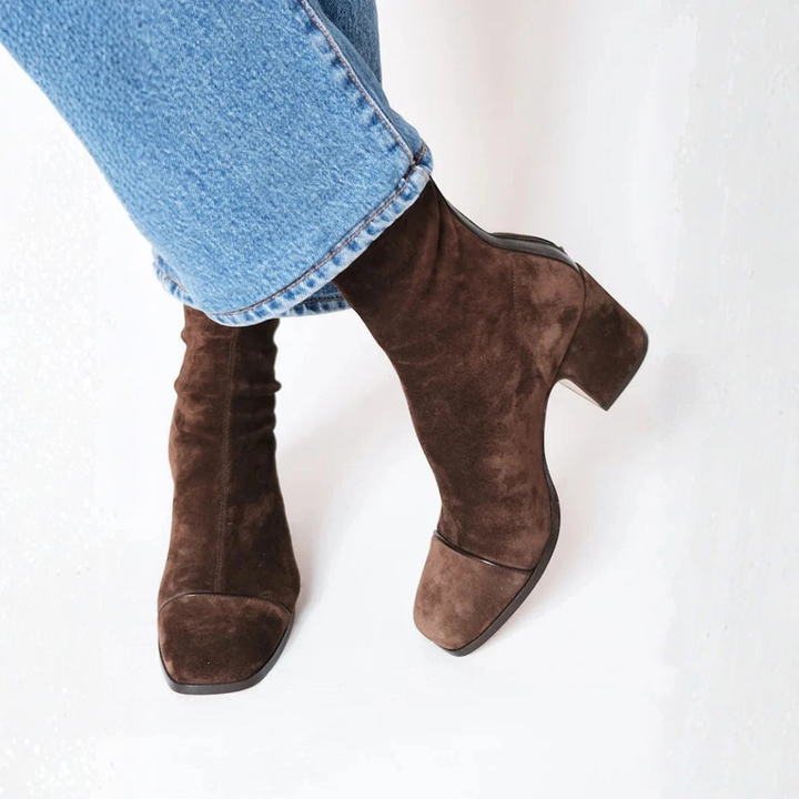Ivy | Elegant Ankle Boots with Square Heels