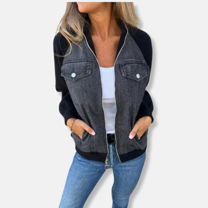 Ivy Manhattan | Relaxed Zip Bomber Jacket
