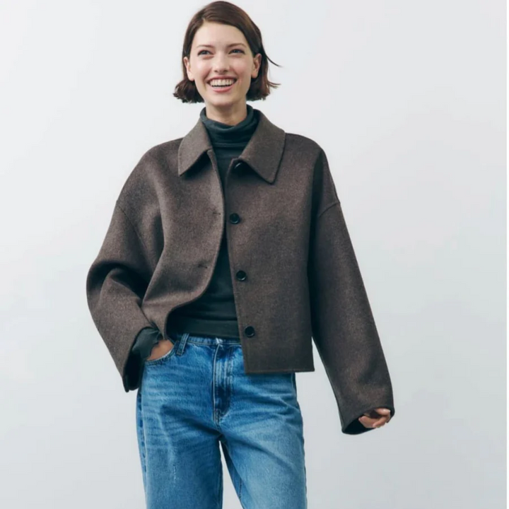 Catrin | Oversized and Warm Buttoned Coat for Women