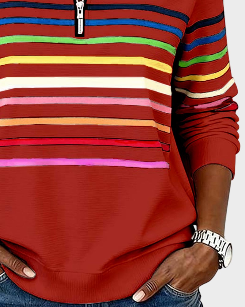 Ivy Manhattan | Striped Hoodie