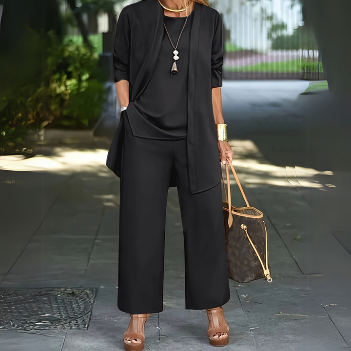 Freja | Women's Wide Leg Three-Piece Set