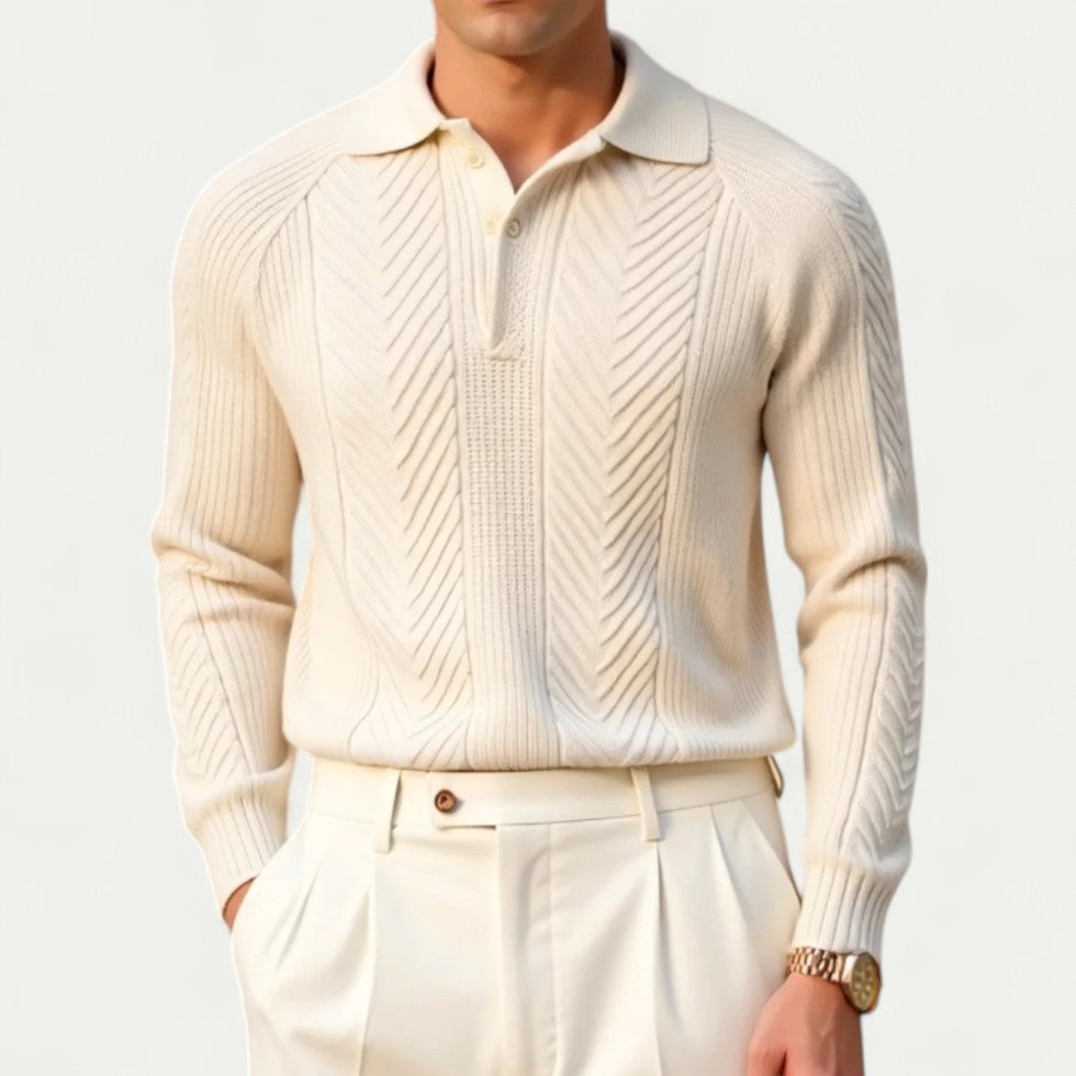 Ivy Manhattan | Knitted Long Sleeve Polo