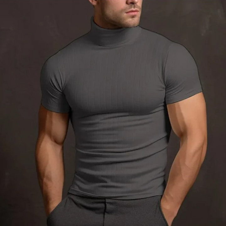 Ivy Manhattan | Black Short Sleeve Turtleneck