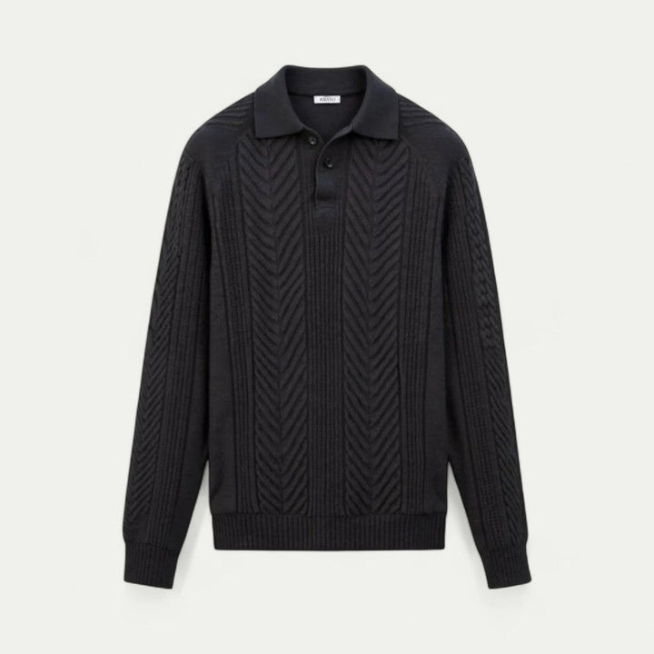 Ivy Manhattan | Knitted Long Sleeve Polo