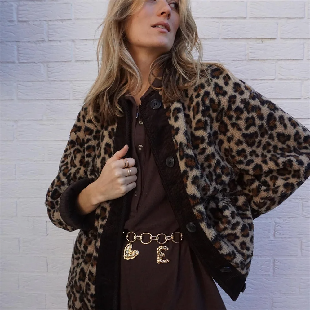 Aimée | Women's Autumn Leopard Print Jacket