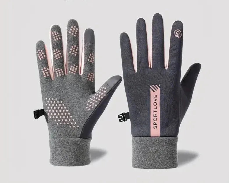 Silicone Grip Gloves with Touch Function for Outdoor Activities | Ideal for Winter