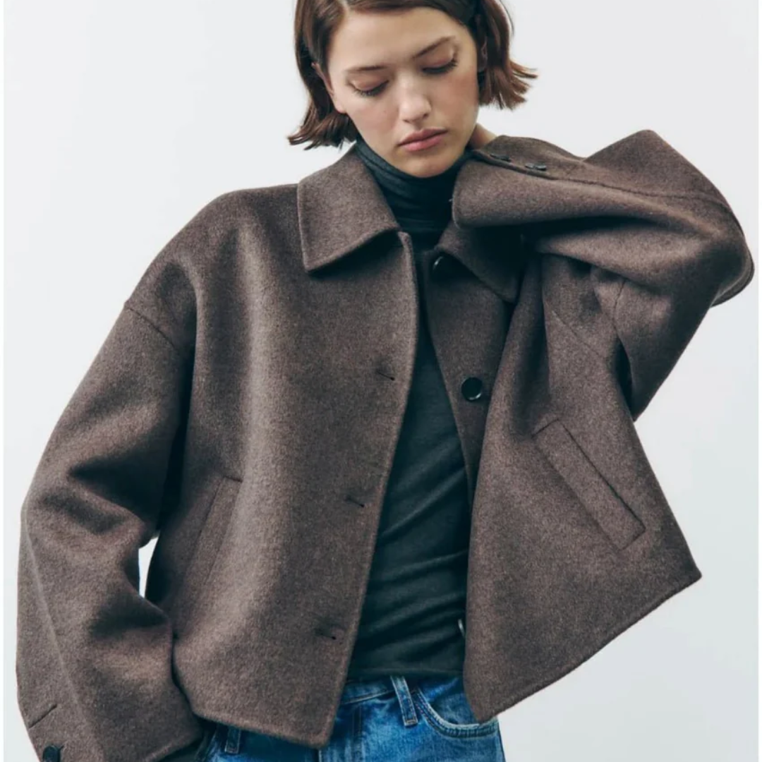 Catrin | Oversized and Warm Buttoned Coat for Women