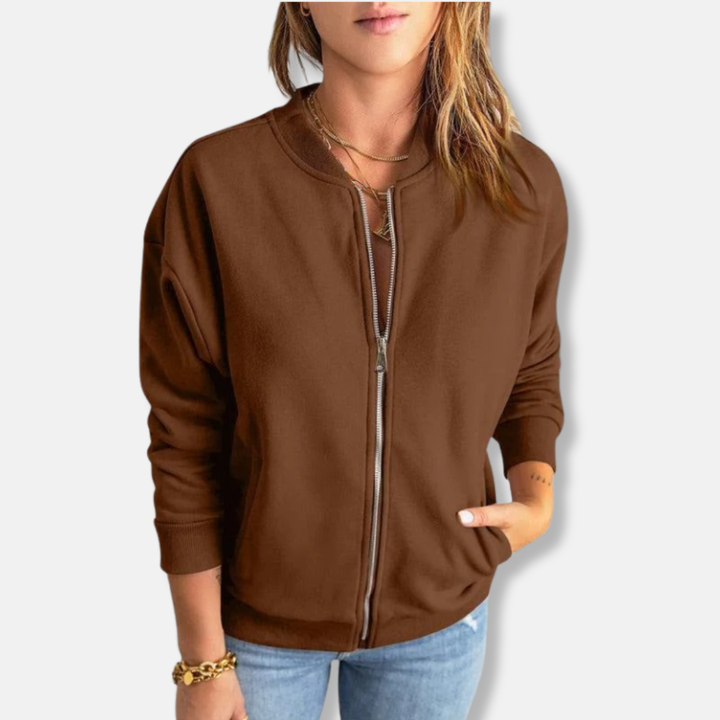 Ivy Manhattan | Relaxed Ribbed Zip Jacket