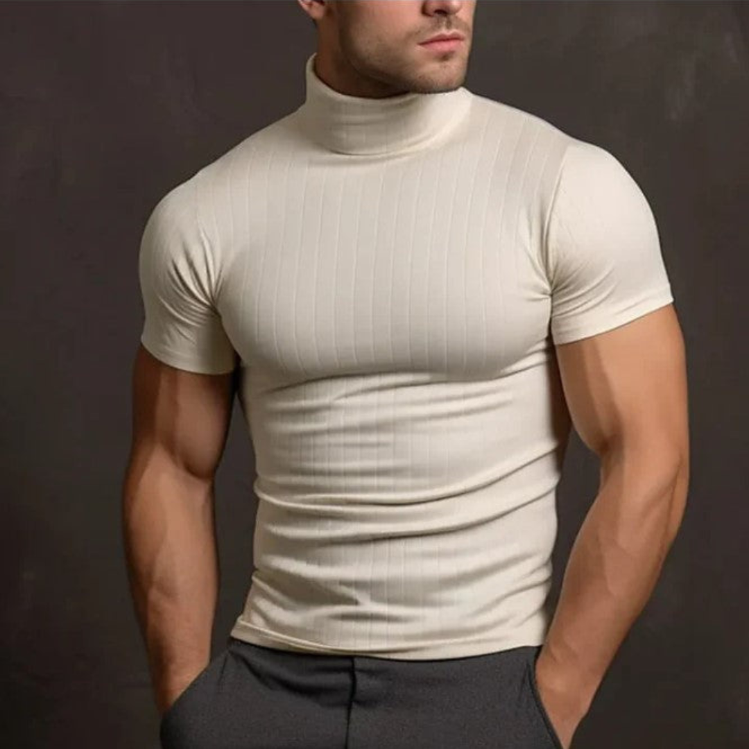 Ivy Manhattan | Black Short Sleeve Turtleneck