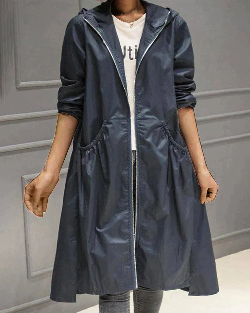 Ivy Manhattan | Klarissa Long Raincoat Hood