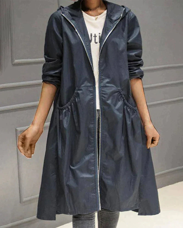 Ivy Manhattan | Klarissa Long Raincoat Hood