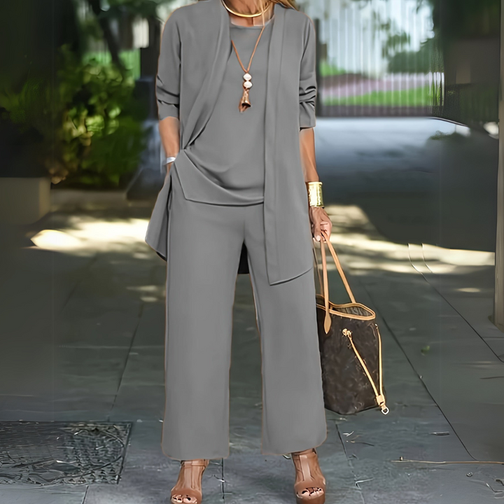 Freja | Women's Wide Leg Three-Piece Set