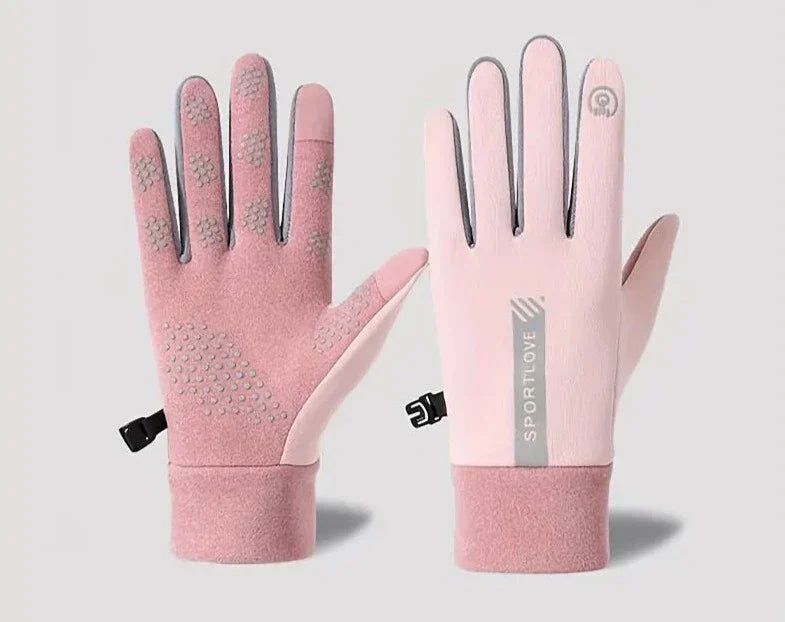 Silicone Grip Gloves with Touch Function for Outdoor Activities | Ideal for Winter
