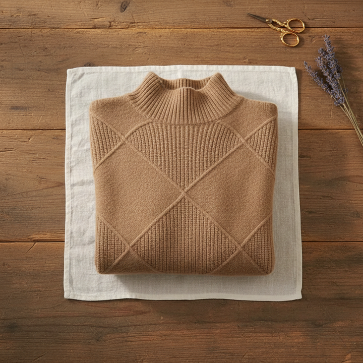 Ivy Manhattan | Cotton Sweater Woven Diamond