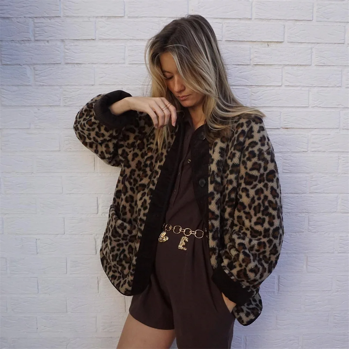 Aimée | Women's Autumn Leopard Print Jacket