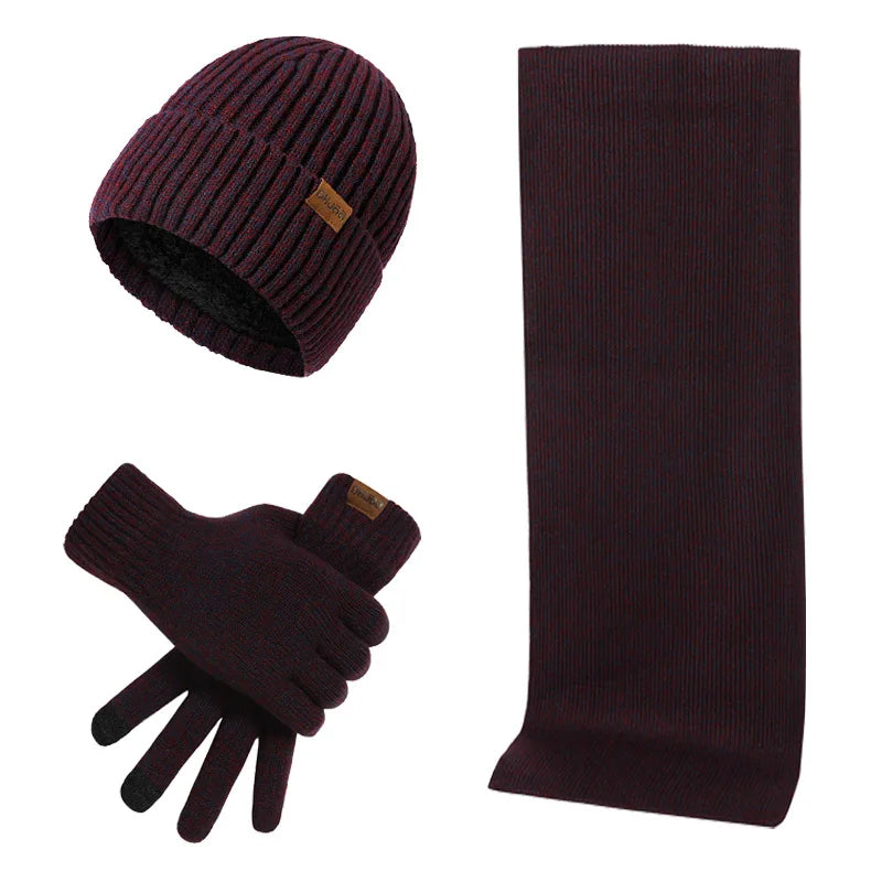 Winter Set with Beanie, Scarf, and Gloves for Adults | Ideal for Cold Days