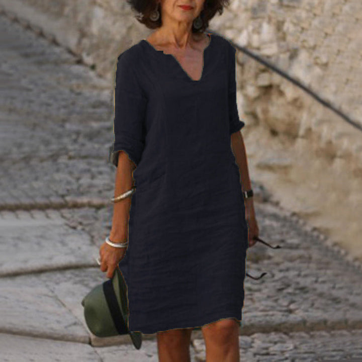 Ivy Manhattan | Aarna Casual Linen V