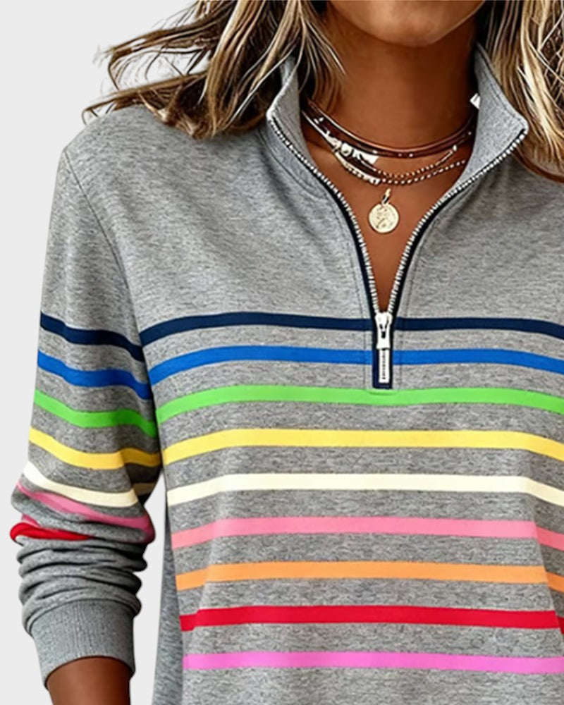 Ivy Manhattan | Striped Hoodie