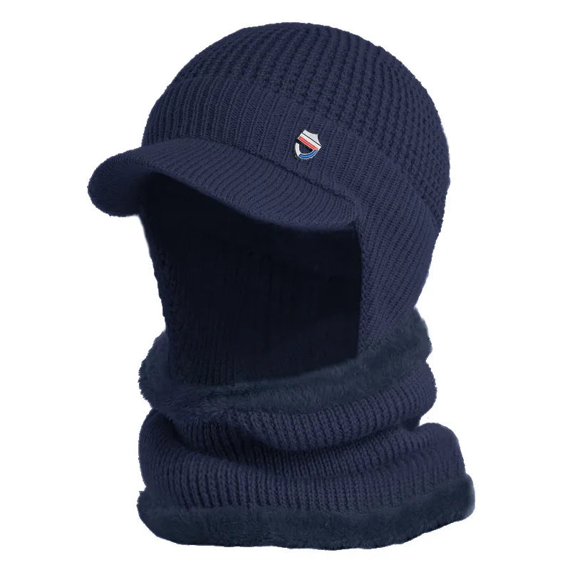 Winter Beanie with Visor and Ear Covers for Men | Ideal for the Cold Season