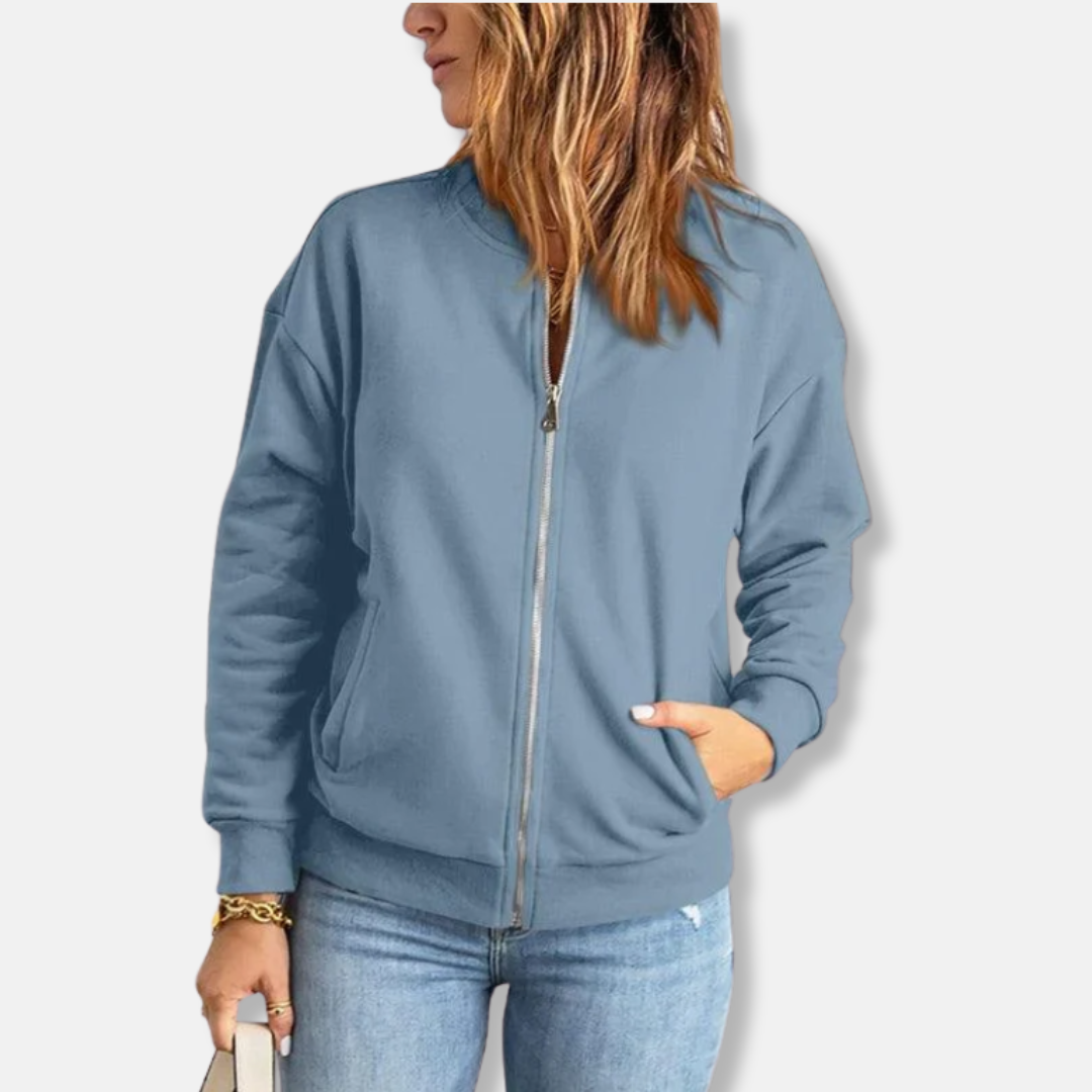 Ivy Manhattan | Relaxed Ribbed Zip Jacket