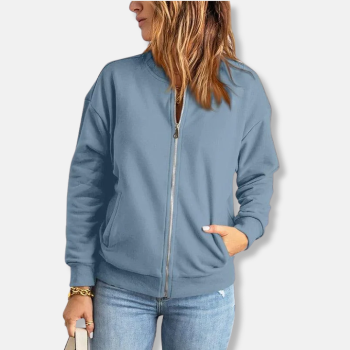 Ivy Manhattan | Relaxed Ribbed Zip Jacket