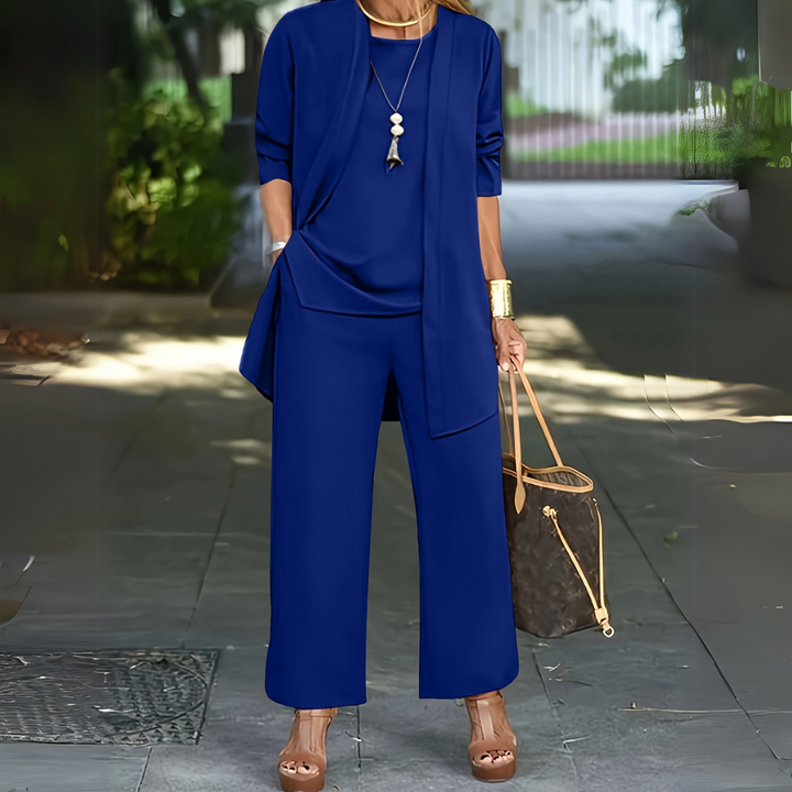 Freja | Women's Wide Leg Three-Piece Set