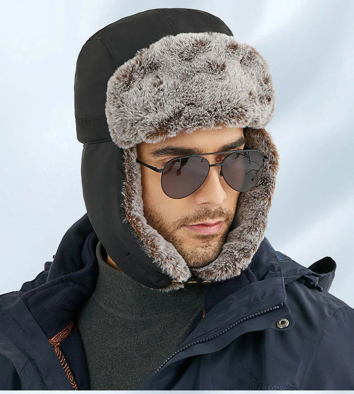 Winter Hat with Ear Covers and Adjustable Size for Adults | Ideal for Outdoor Activities