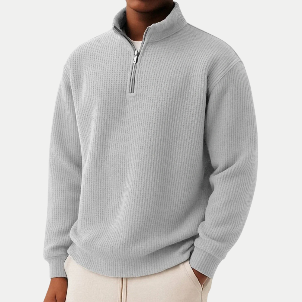 Ivy Manhattan | MENS ZIP COLLAR KNIT