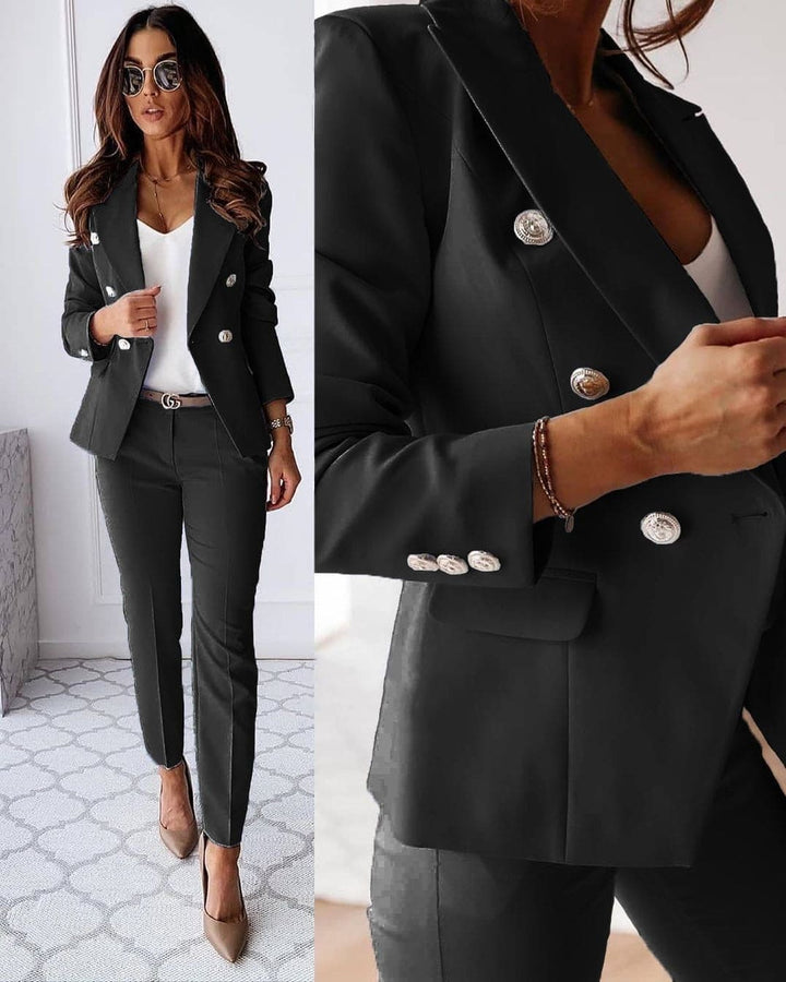 Dorthea | Women's Double-Breasted Two-Piece Suit