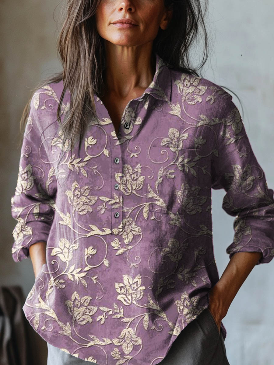 Ivy Manhattan | Linen Patterned Shirt