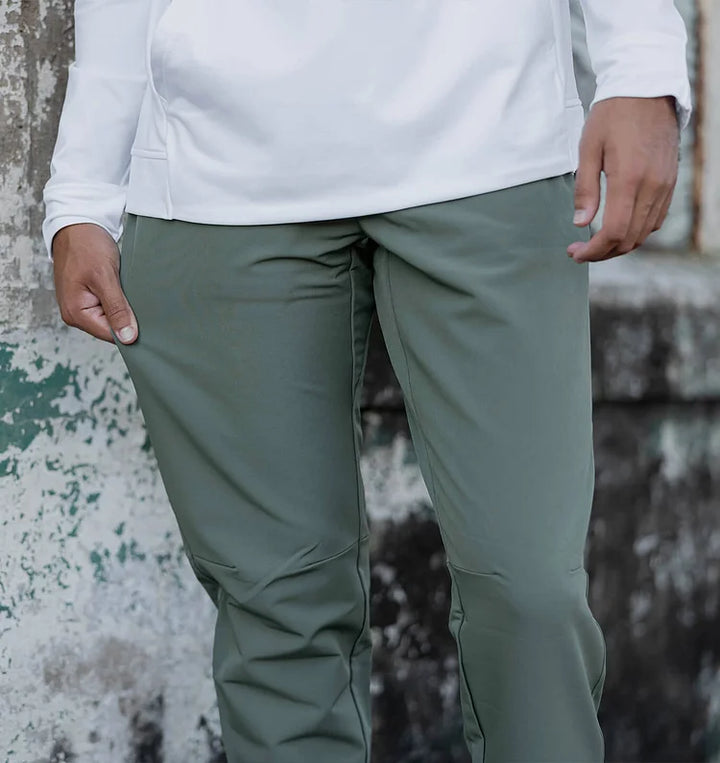 Functional Pants with Slim Fit and Elastic Waist for Men | Ideal for Daily Activities