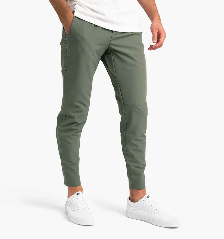 Functional Pants with Slim Fit and Elastic Waist for Men | Ideal for Daily Activities