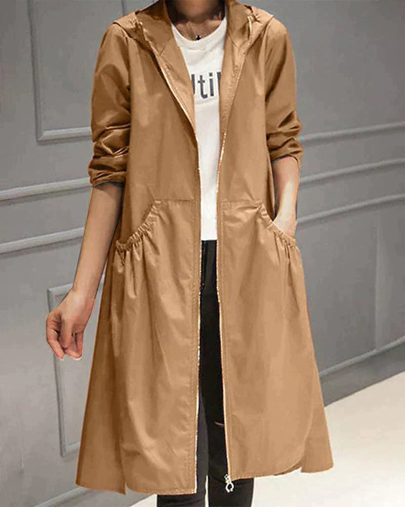 Ivy Manhattan | Klarissa Long Raincoat Hood