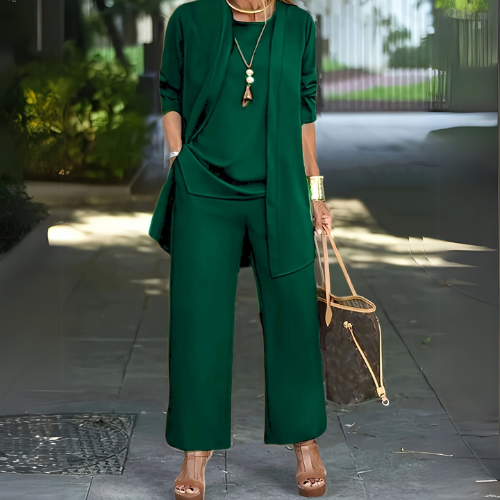 Freja | Women's Wide Leg Three-Piece Set