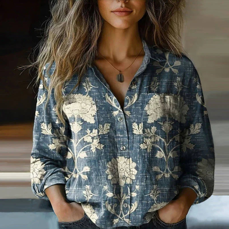 Rebecca™ | Bohemian Pattern Vintage Blouse