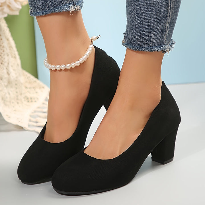Lauren™ – Wide-toe pumps with stable heels for pain-free comfort