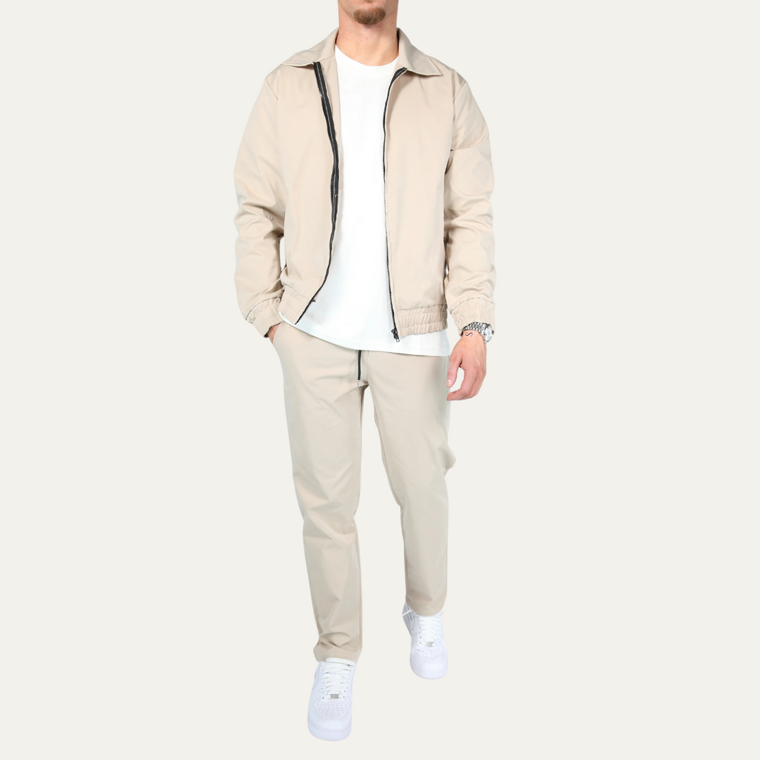 Coordinated Set with Lightweight Jacket and Pants for Men | Ideal for Casual Outings or Travel