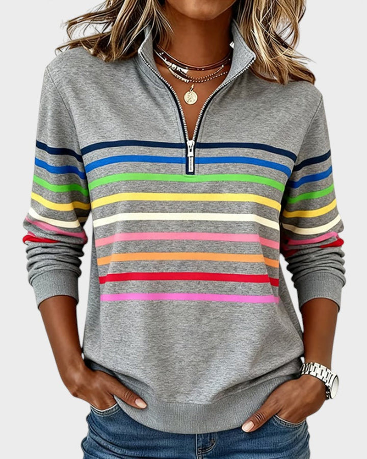 Ivy Manhattan | Striped Hoodie