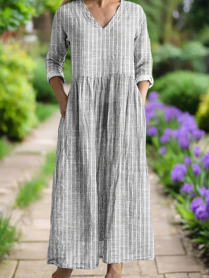 Dabria - Casual Classic Striped Dress