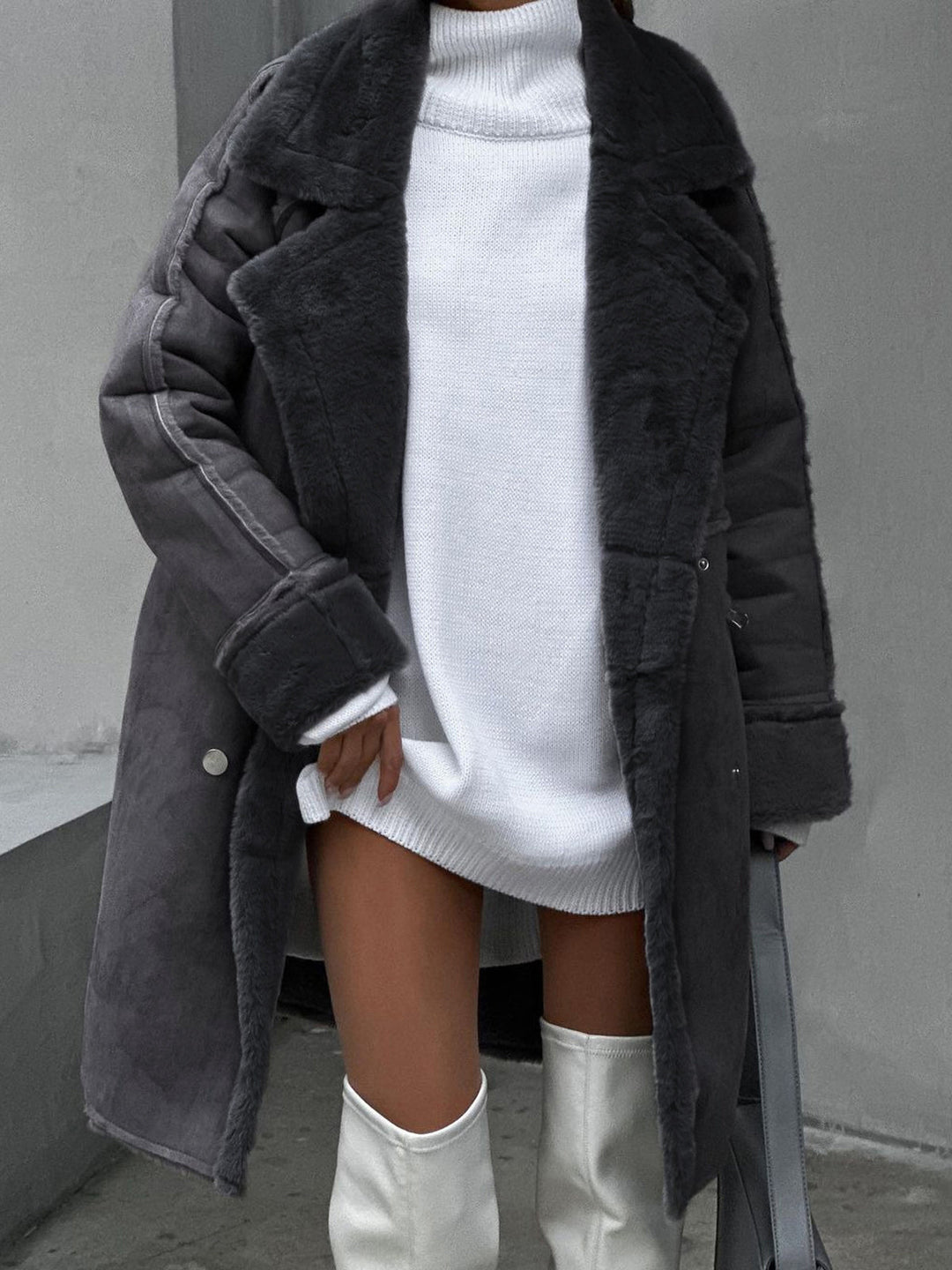 Ivy Manhattan | Vivian Plush Coat Comfortable
