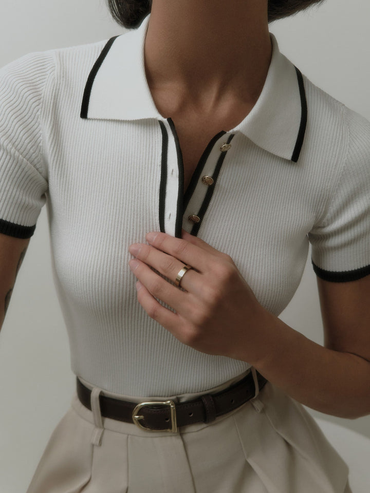 Ivy Manhattan | Danica Classic Ribbed Polo