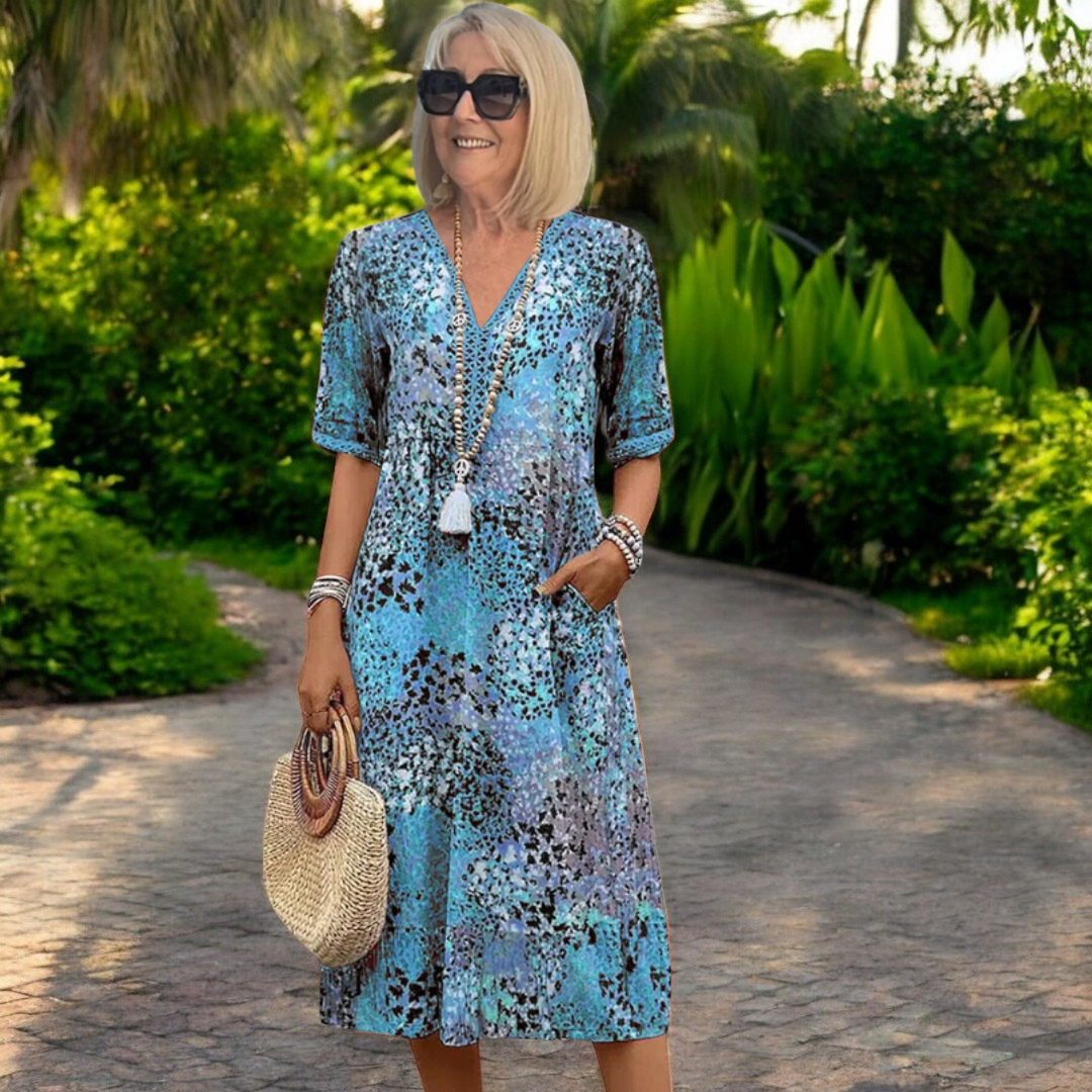 Lina – Lightweight fluid dress with a flattering effect