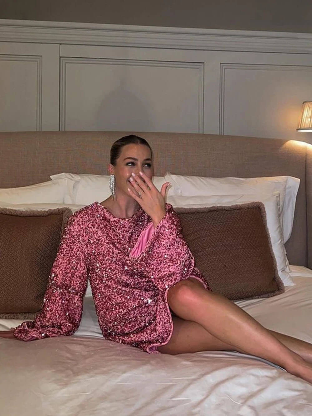 Ivy Manhattan | Marcelle Sequin Dress Bow