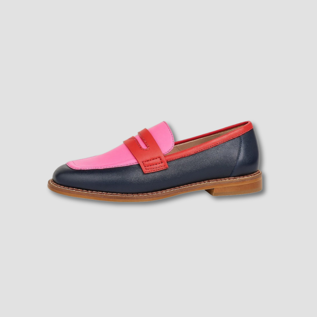 Multicolored Women's Loafers | Round Toe | Everyday Comfort | Flat Shoes