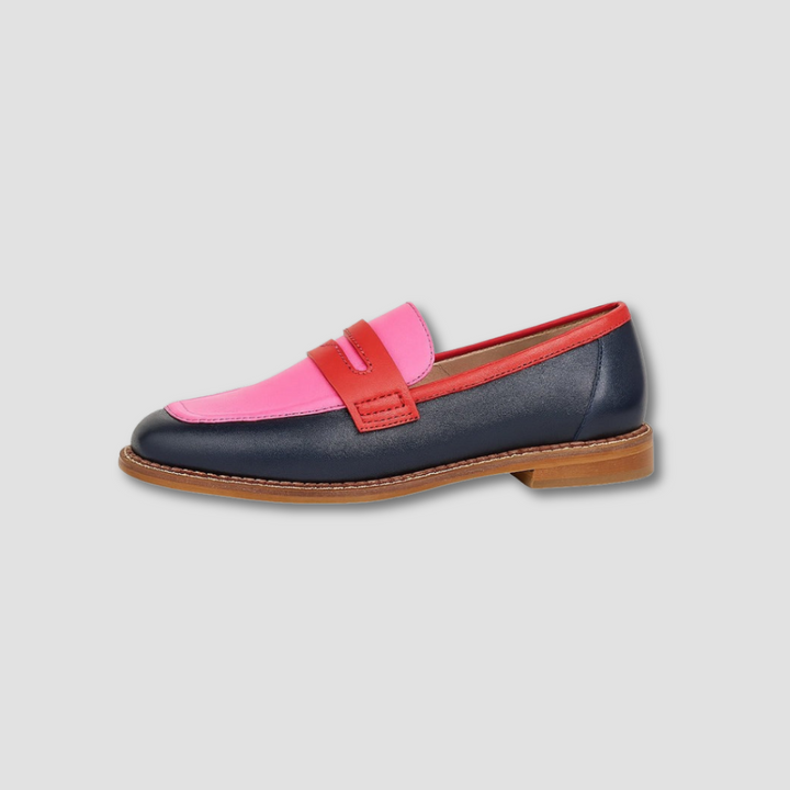 Multicolored Women's Loafers | Round Toe | Everyday Comfort | Flat Shoes