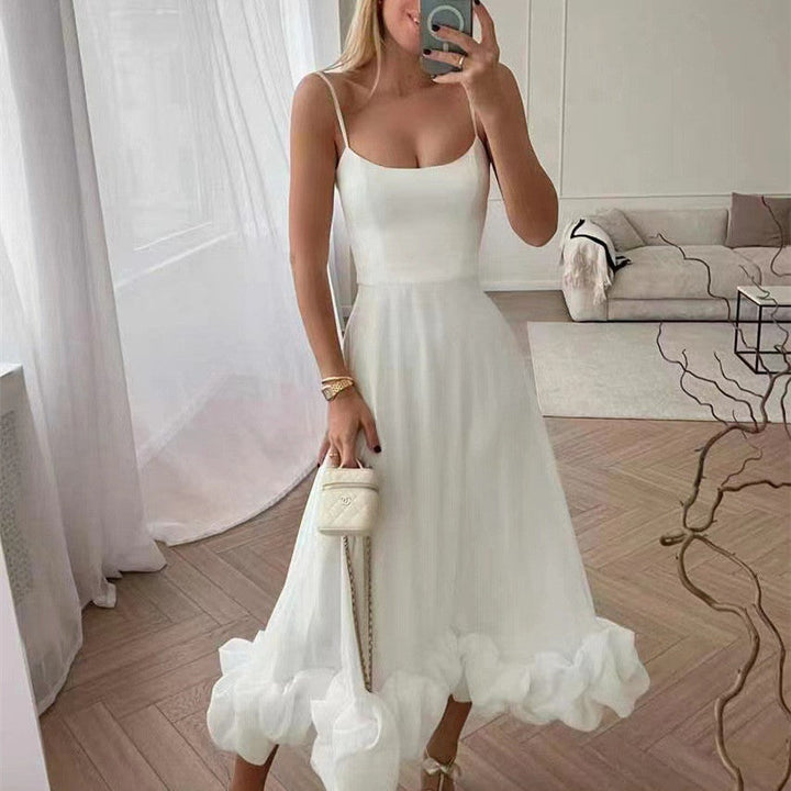 Ivy Manhattan | Amairany Elegant Ruffled Midi